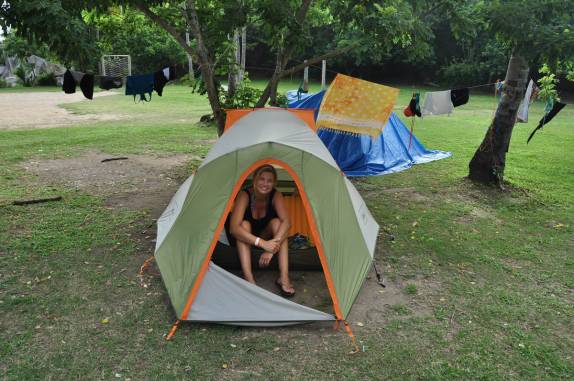 Nossa barraca em cabo San Juan, no Parque Nacional Tayrona, no litoral norte da Colômbia